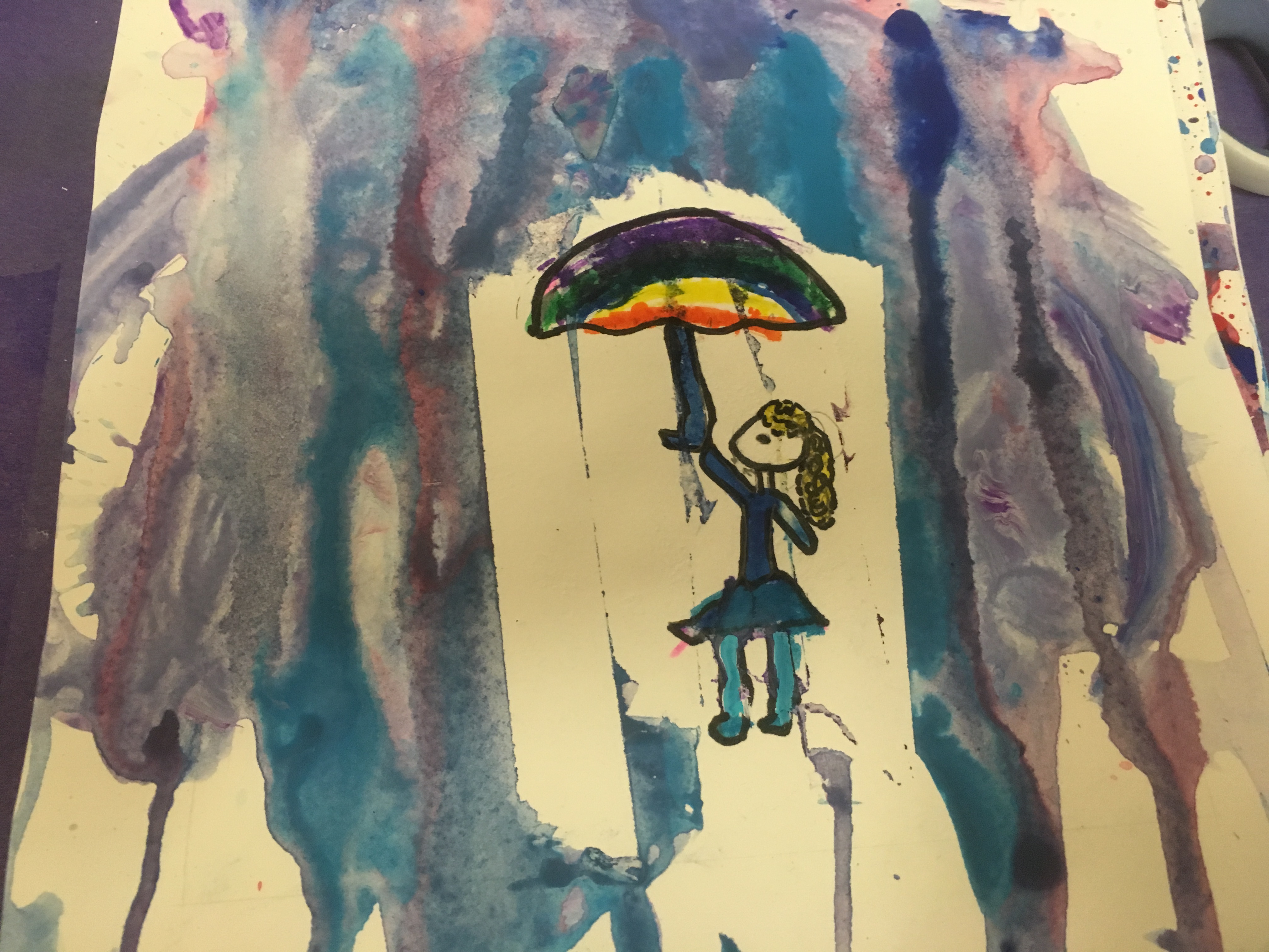 Art Lessons: Painting Rain | Right from the Start