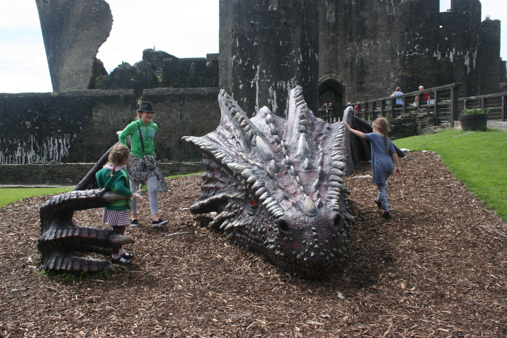Meeting a Dragon & Treasure Hunting at Caerphilly Castle | Right from ...